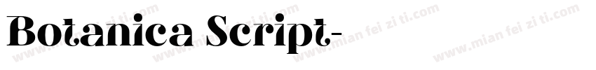 Botanica Script字体转换